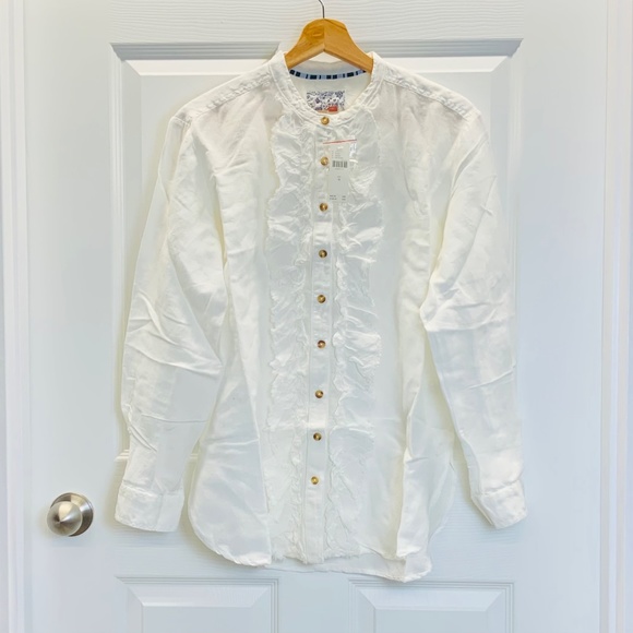 Anthropologie Pilcro Ruffled Placket Shirt - Picture 5 of 16